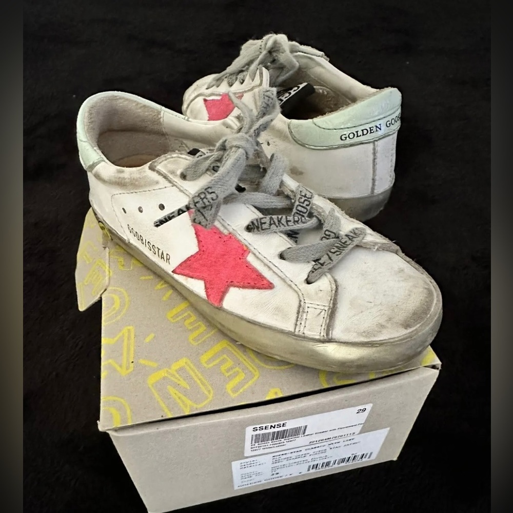 Golden Goose Superstar Sneakers Kids Size 29